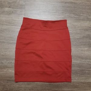 Red Mini Skirt
